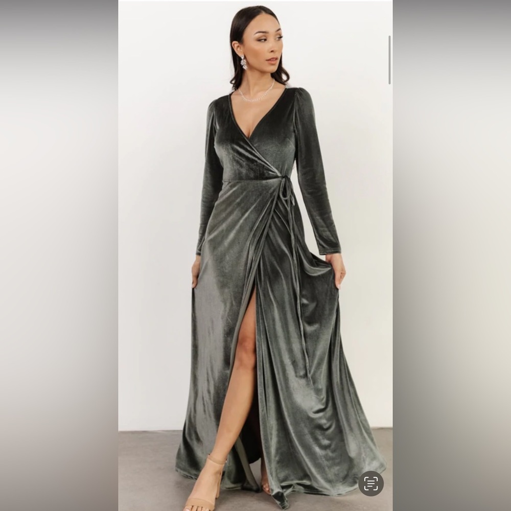 NWT Baltic Born Esmeralda Maxi Wrap Dress in Eucalyptus size LARGE